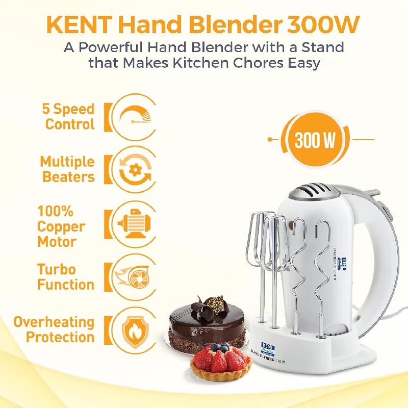 Kent 300 Watts Hand Blender White-2.webp